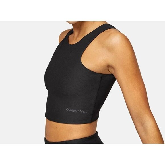 Outdoor Voices Venus Crop Top Size Med Color Block Light Support B26 - Picture 4 of 7